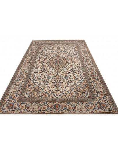 Tappeto Kashan Persia beige marrone 200x306