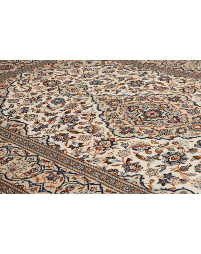 Tappeto Kashan Persia beige marrone 200x306