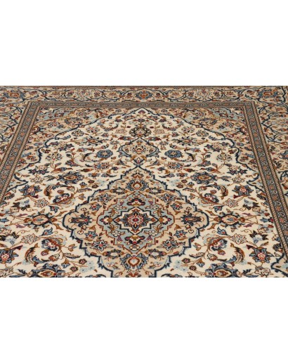Tappeto Kashan Persia beige marrone 200x306