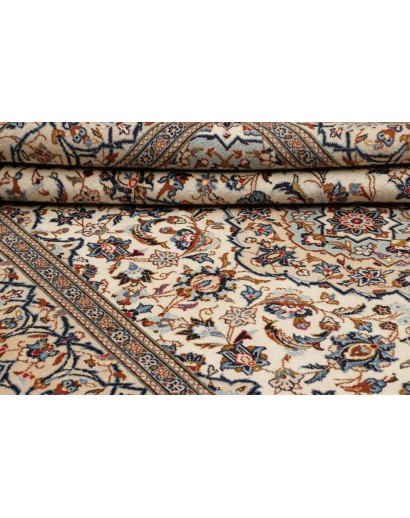Tappeto Kashan Persia beige marrone 200x306