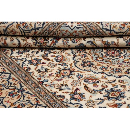 Tappeto Kashan Persia beige marrone 200x306