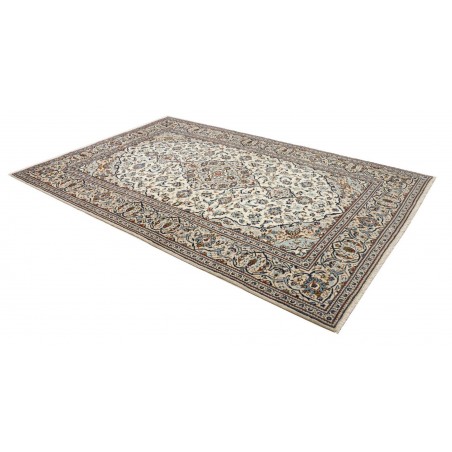 Tappeto Kashan Persia beige grigio 200x305