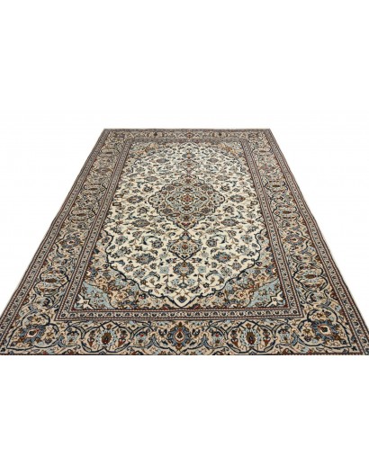 Tappeto Kashan Persia beige grigio 200x305