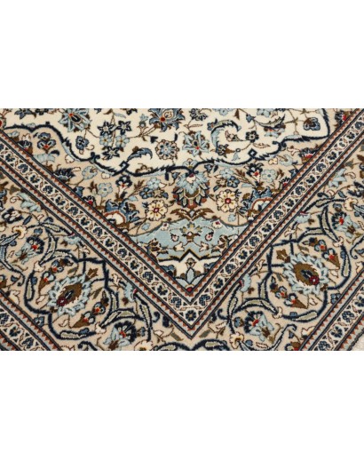 Tappeto Kashan Persia beige grigio 200x305