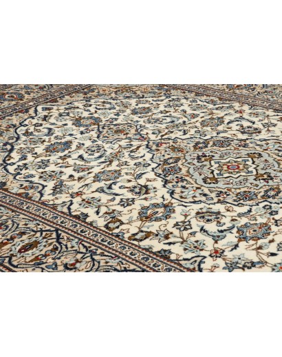 Tappeto Kashan Persia beige grigio 200x305