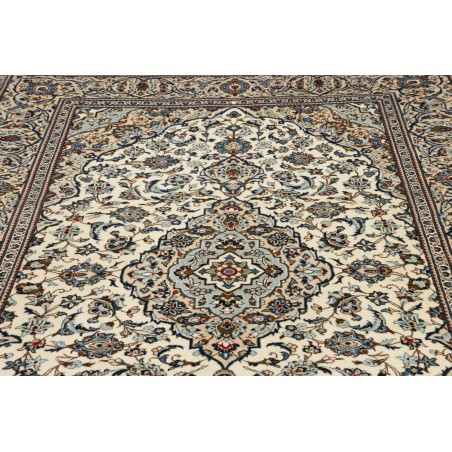 Tappeto Kashan Persia beige grigio 200x305