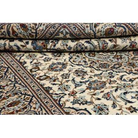 Tappeto Kashan Persia beige grigio 200x305