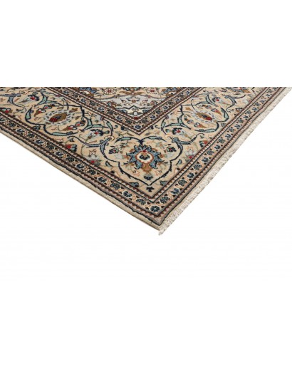 Tappeto Kashan Persia beige azzurro 195x294