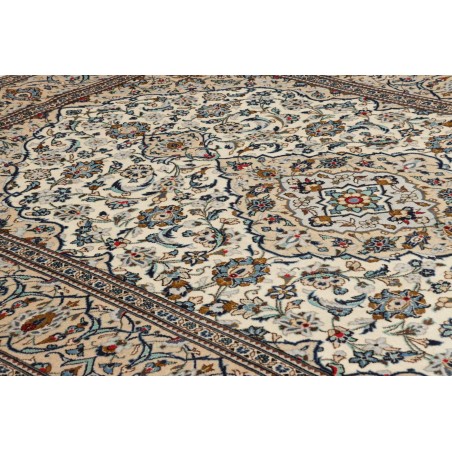 Tappeto Kashan Persia beige azzurro 195x294