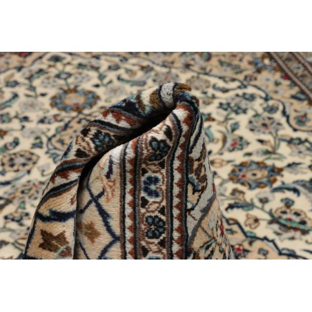 Tappeto Kashan Persia beige azzurro 195x294