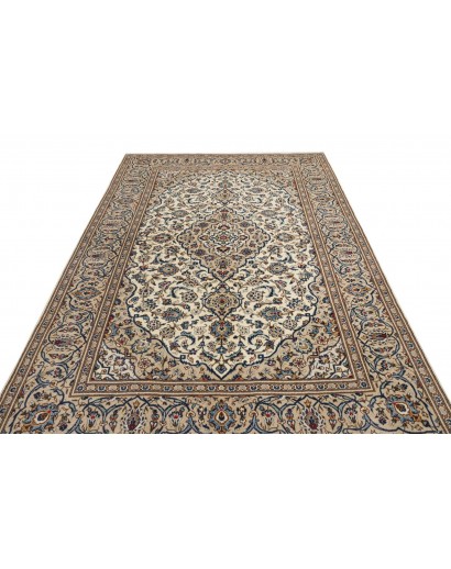 Tappeto Kashan Persia beige grigio 197x320