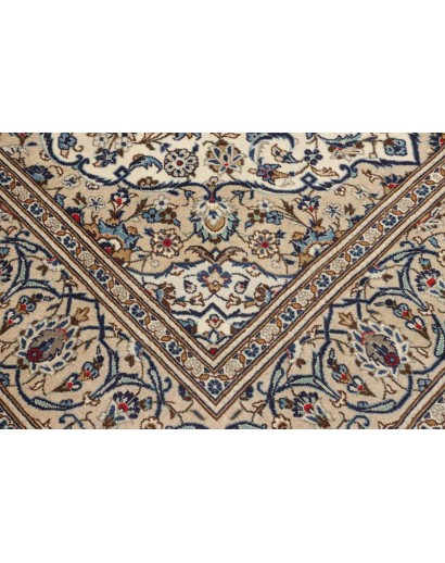 Tappeto Kashan Persia beige grigio 197x320