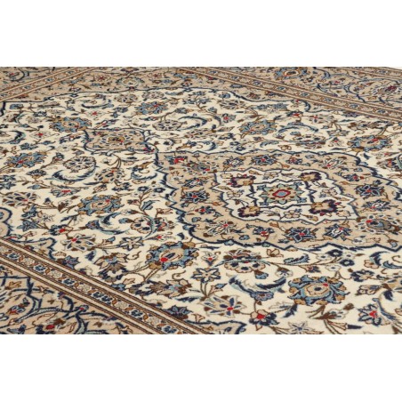 Tappeto Kashan Persia beige grigio 197x320