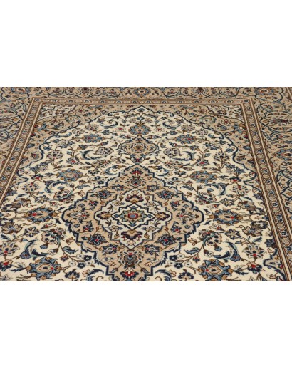 Tappeto Kashan Persia beige grigio 197x320