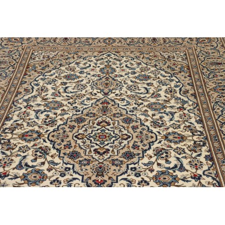Tappeto Kashan Persia beige grigio 197x320