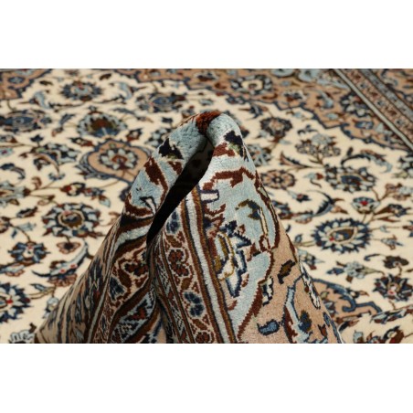 Tappeto Kashan Persia beige grigio 197x320