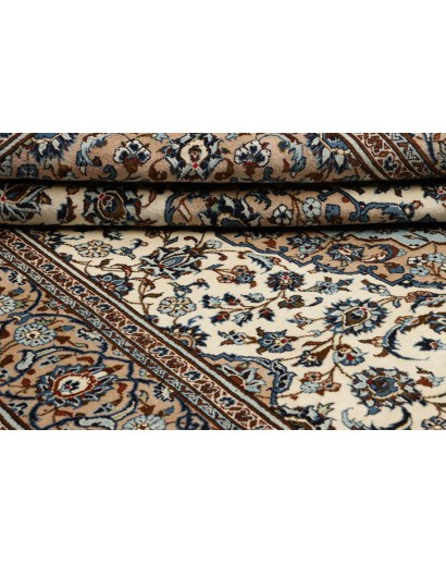 Tappeto Kashan Persia beige grigio 197x320
