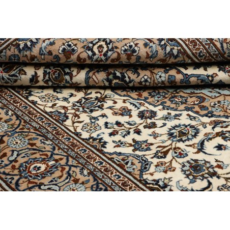 Tappeto Kashan Persia beige grigio 197x320