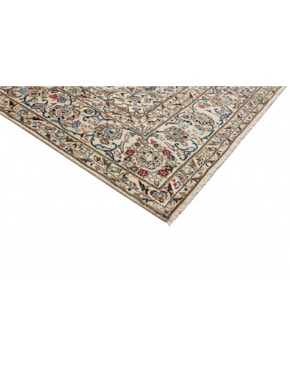 Tappeto Kashan Persia beige bianco 193x298