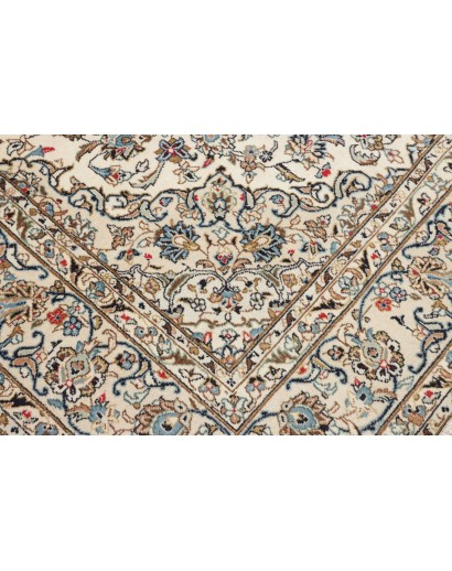 Tappeto Kashan Persia beige bianco 193x298