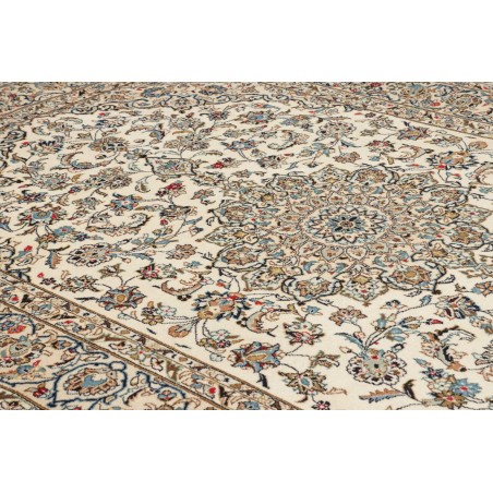 Tappeto Kashan Persia beige bianco 193x298