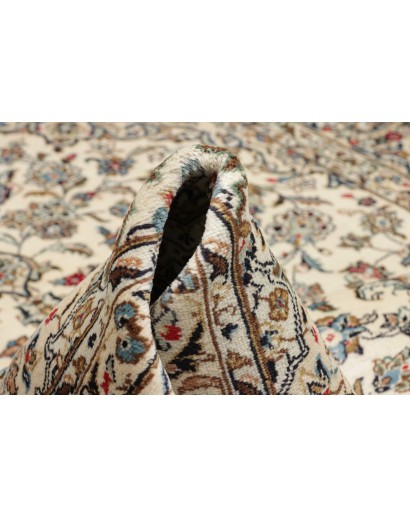Tappeto Kashan Persia beige bianco 193x298