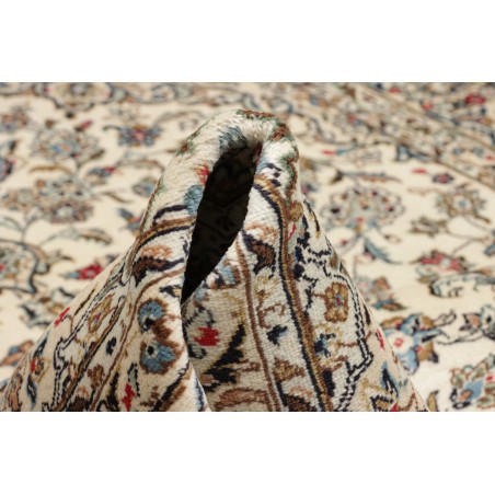 Tappeto Kashan Persia beige bianco 193x298