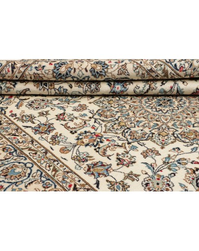 Tappeto Kashan Persia beige bianco 193x298