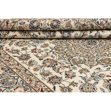 Tappeto Kashan Persia beige bianco 193x298