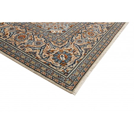 Tappeto Kashan Persia azzurro grigio 200x304