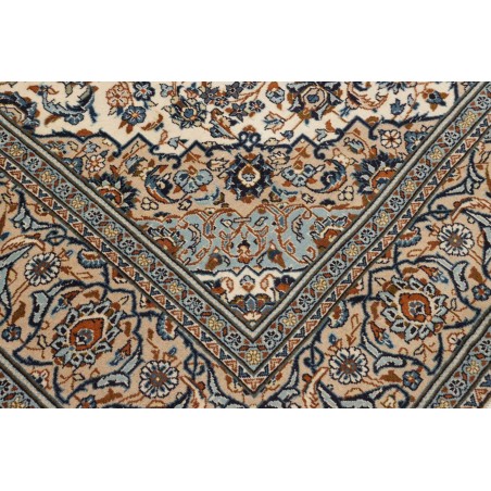 Tappeto Kashan Persia azzurro grigio 200x304
