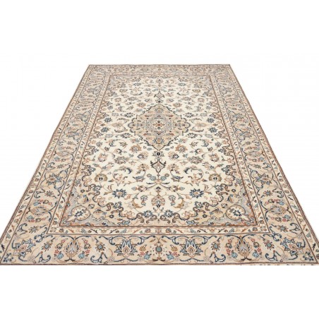Tappeto Kashan Persia beige bianco 192x300