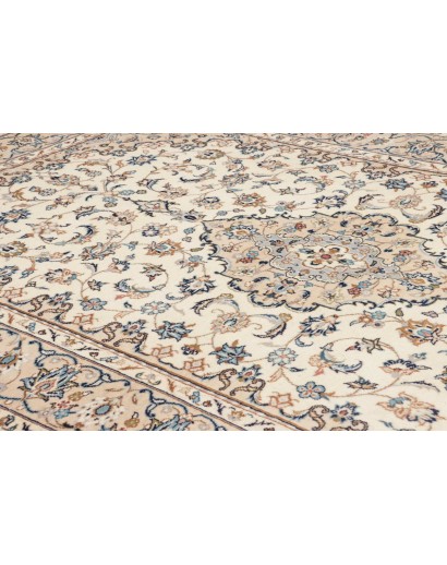 Tappeto Kashan Persia beige bianco 192x300