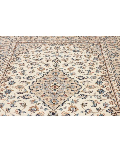 Tappeto Kashan Persia beige bianco 192x300