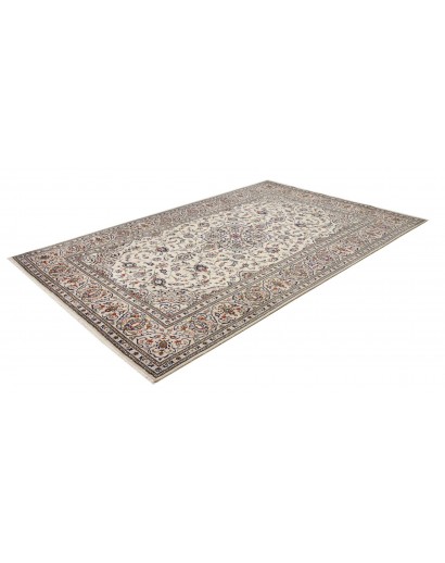 Tappeto Kashan Persia beige bianco 203x315