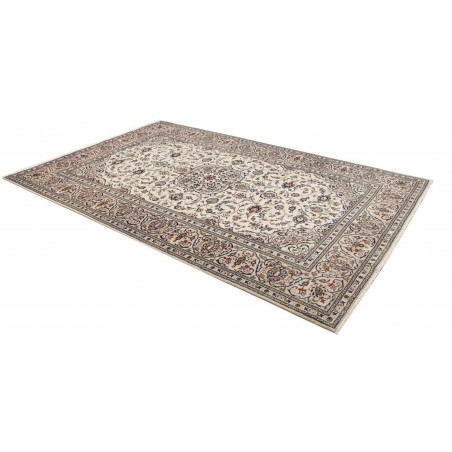 Tappeto Kashan Persia beige bianco 203x315