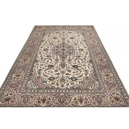 Tappeto Kashan Persia beige bianco 203x315