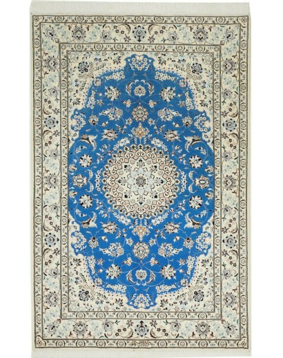 Tappeto Nain 6La Persia beige blu 130x202
