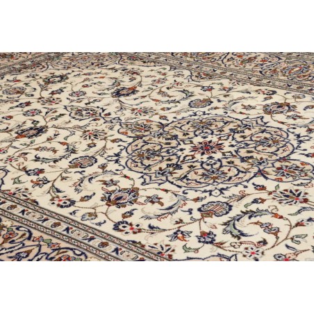 Tappeto Kashan Persia beige bianco 203x315