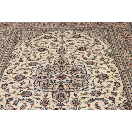 Tappeto Kashan Persia beige bianco 203x315