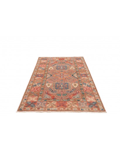 Tappeto Kazak Fine Pakistan marrone bianco 122x190