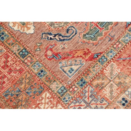 Tappeto Kazak Fine Pakistan marrone bianco 122x190