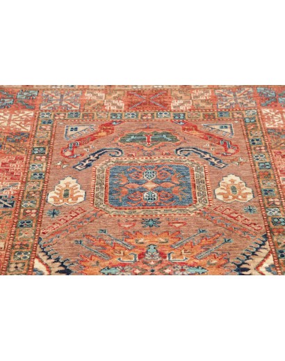 Tappeto Kazak Fine Pakistan marrone bianco 122x190