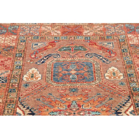 Tappeto Kazak Fine Pakistan marrone bianco 122x190