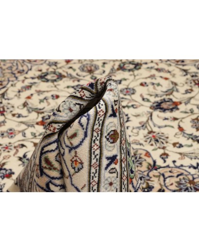Tappeto Kashan Persia beige bianco 203x315