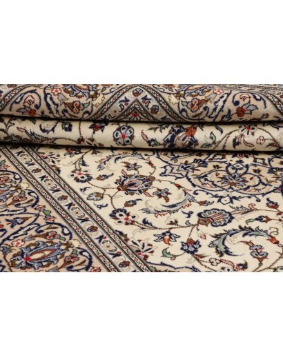 Tappeto Kashan Persia beige bianco 203x315