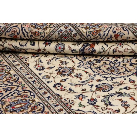Tappeto Kashan Persia beige bianco 203x315