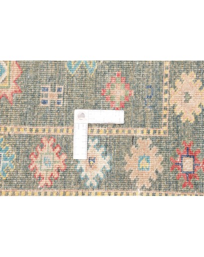 Tappeto Kazak Fine Pakistan bianco grigio 125x181