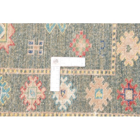 Tappeto Kazak Fine Pakistan bianco grigio 125x181