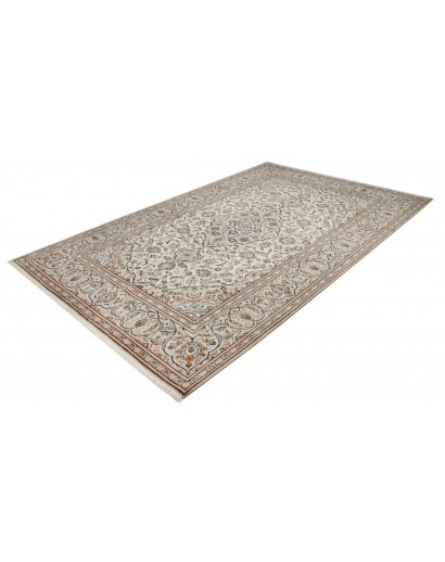 Tappeto Kashan Persia beige grigio 198x308